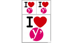 Département 78 les Yvelines (1fois 10cm 2fois 5cm) - Sticker/autocollant