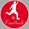 Football tir - 15cm - Sticker/autocollant
