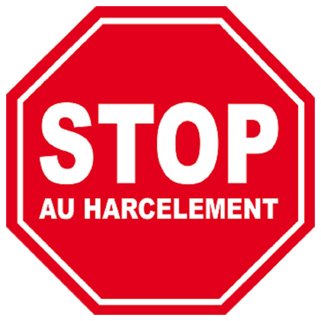 harcèlement STOP - 15x15cm - Sticker/autocollant