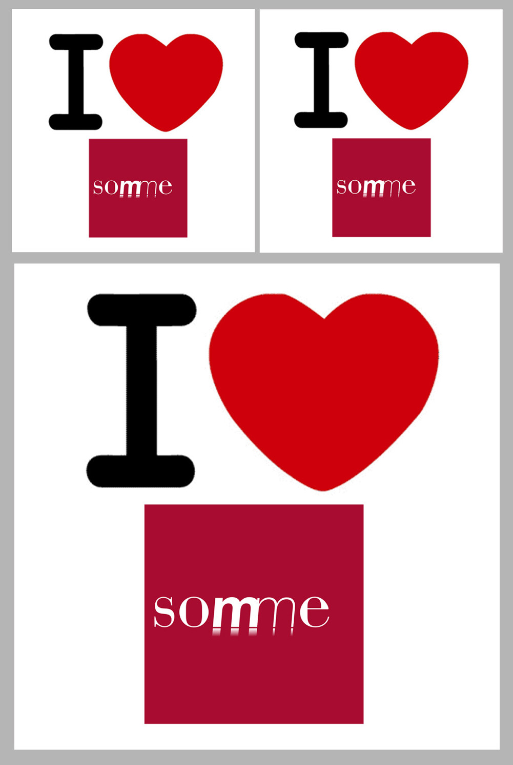 la Somme (1fois 10cm 2fois 5cm) - Sticker/autocollant