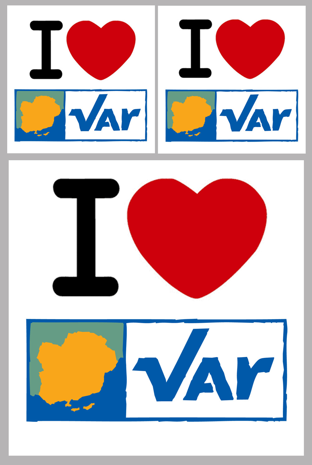 le Var (1fois 10cm 2fois 5cm) - Sticker/autocollant