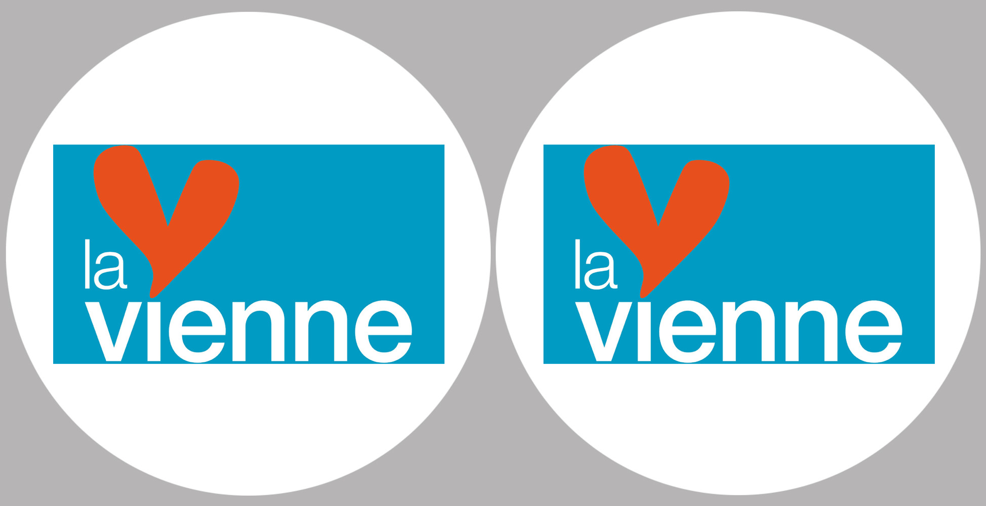 la Vienne (2fois 10cm) - Sticker/autocollant