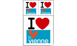 Département 86 la Vienne (1fois 10cm 2fois 5cm) - Sticker/autocollant
