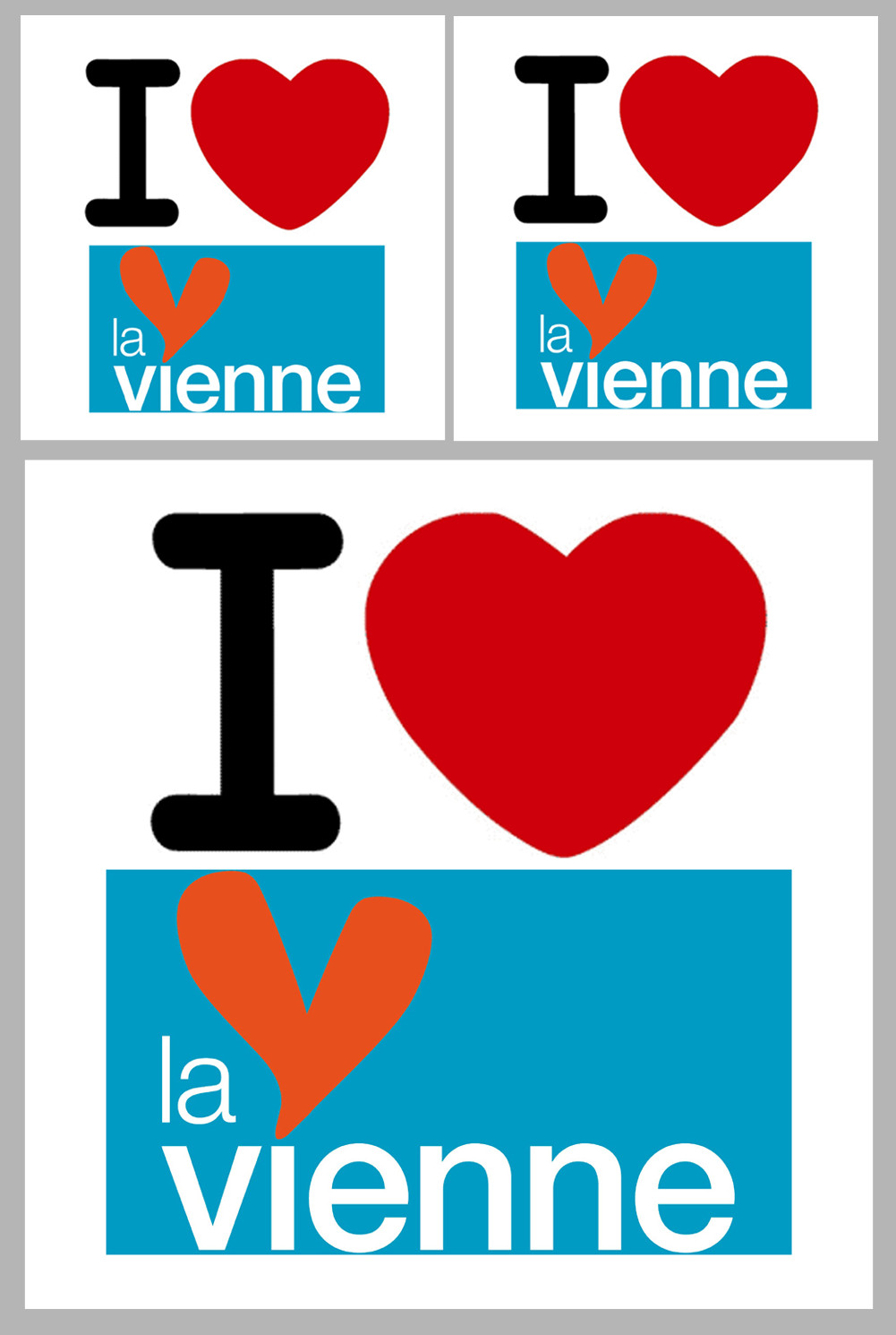 la Vienne (1fois 10cm 2fois 5cm) - Sticker/autocollant