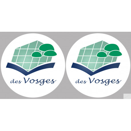 Département 88 les Vosges (2 fois 10cm) - Sticker/autocollant