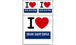 Département 93 la Seine-Saint-Denis (1fois 10cm 2fois 5cm) - Sticker/autocollant