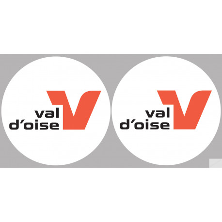 Département 95 le Val d'Oise (2 fois 10cm) - Sticker/autocollant
