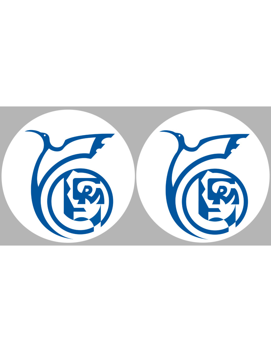 Autocollant Logo Artisan - Lot De 2 Stickers 18x11,3 Cm - Pour Véhicule, Fabriqué En France, Résistant Aux UV