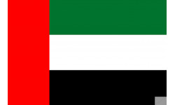 Drapeau Émirats arabes unis (19.5x13cm) - Sticker/autocollant