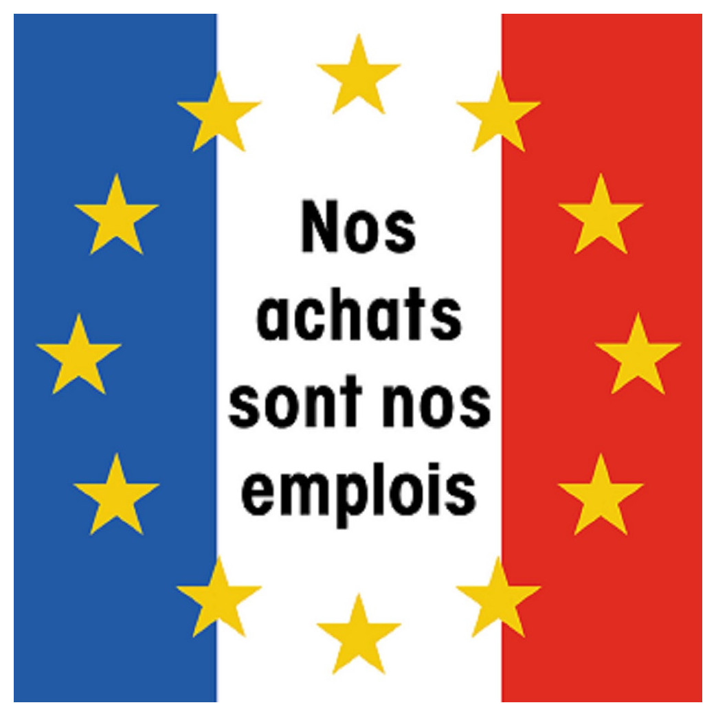 Nos achats sont nos emplois - 20cm - Sticker/autocollant