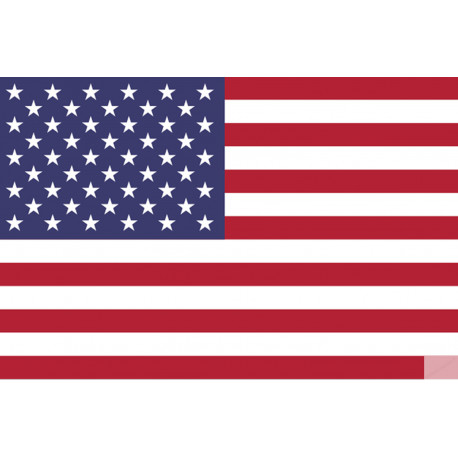 Drapeau États-Unis (5x3.3cm) - Sticker/autocollant