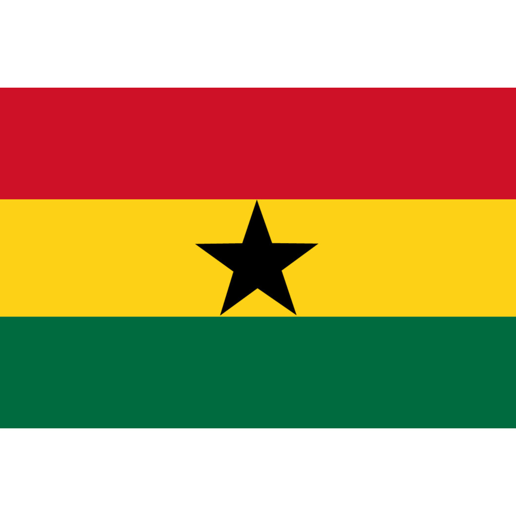 Drapeau Ghana (5x3.3cm) - Sticker/autocollant