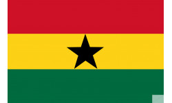 Drapeau Ghana (5x3.3cm) - Sticker/autocollant