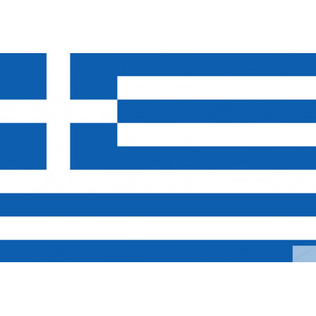Drapeau Grèce (19.5x13cm) - Sticker/autocollant