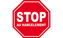 stop au harcèlement - 10x10cm - Sticker/autocollant