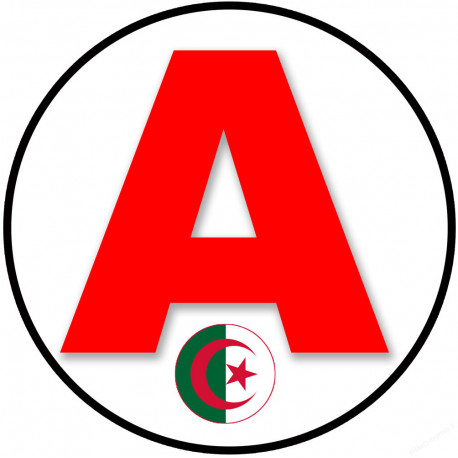 A Algérien (15x15cm) - Sticker/autocollant