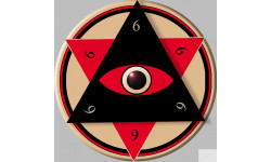 illuminati (20x20cm) - Sticker/autocollant