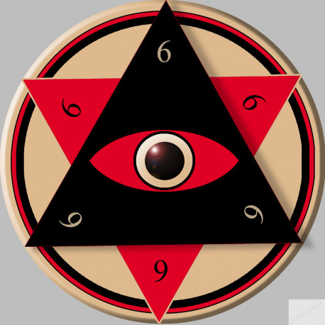 illuminati (20x20cm) - Sticker/autocollant