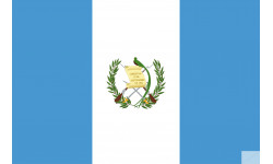 Drapeau Guatemala (15x10cm) - Sticker/autocollant