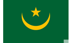 Drapeau Mauritanie (15x10cm) - Sticker/autocollant