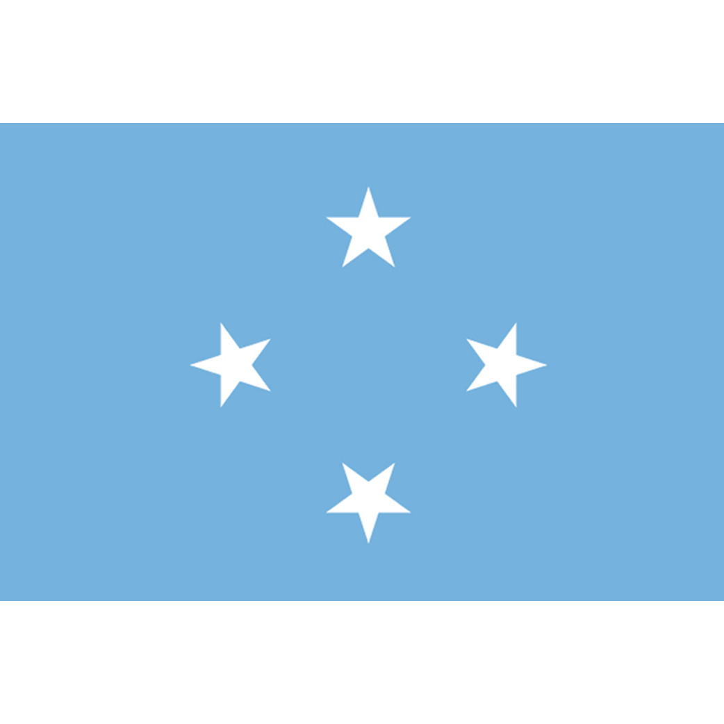 Drapeau Micronésie (15x10cm) - Sticker/autocollant