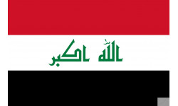 Drapeau Irak (5x3.3cm) - Sticker/autocollant