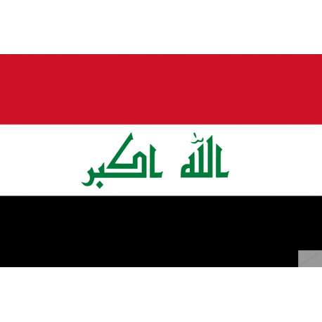 Drapeau Irak (5x3.3cm) - Sticker/autocollant