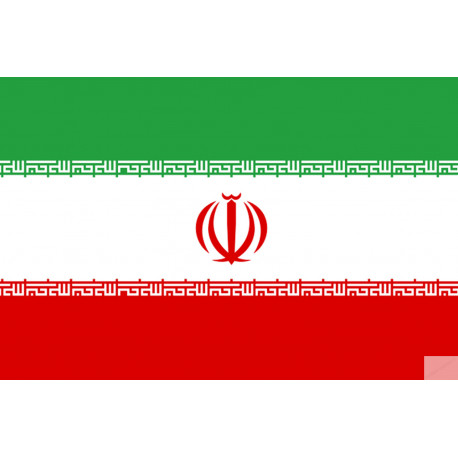 Drapeau Iran (19.5x13cm) - Sticker/autocollant