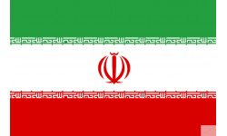 Drapeau Iran (5x3.3cm) - Sticker/autocollant