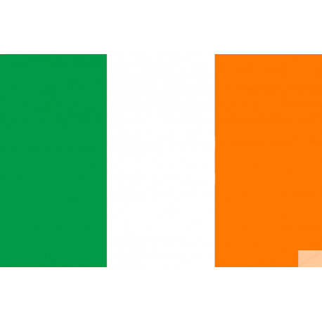 Drapeau Irlande (15x10cm) - Sticker/autocollant