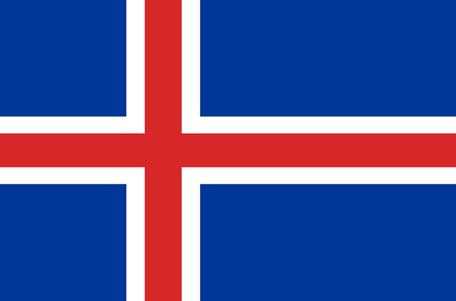 Drapeau Islande (5x3.3cm) - Sticker/autocollant