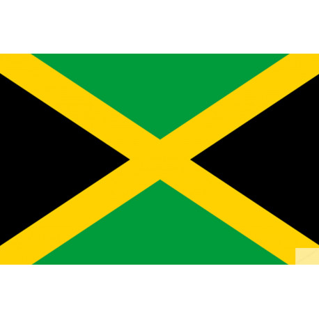 Drapeau Jamaïque (19.5x13cm) - Sticker/autocollant
