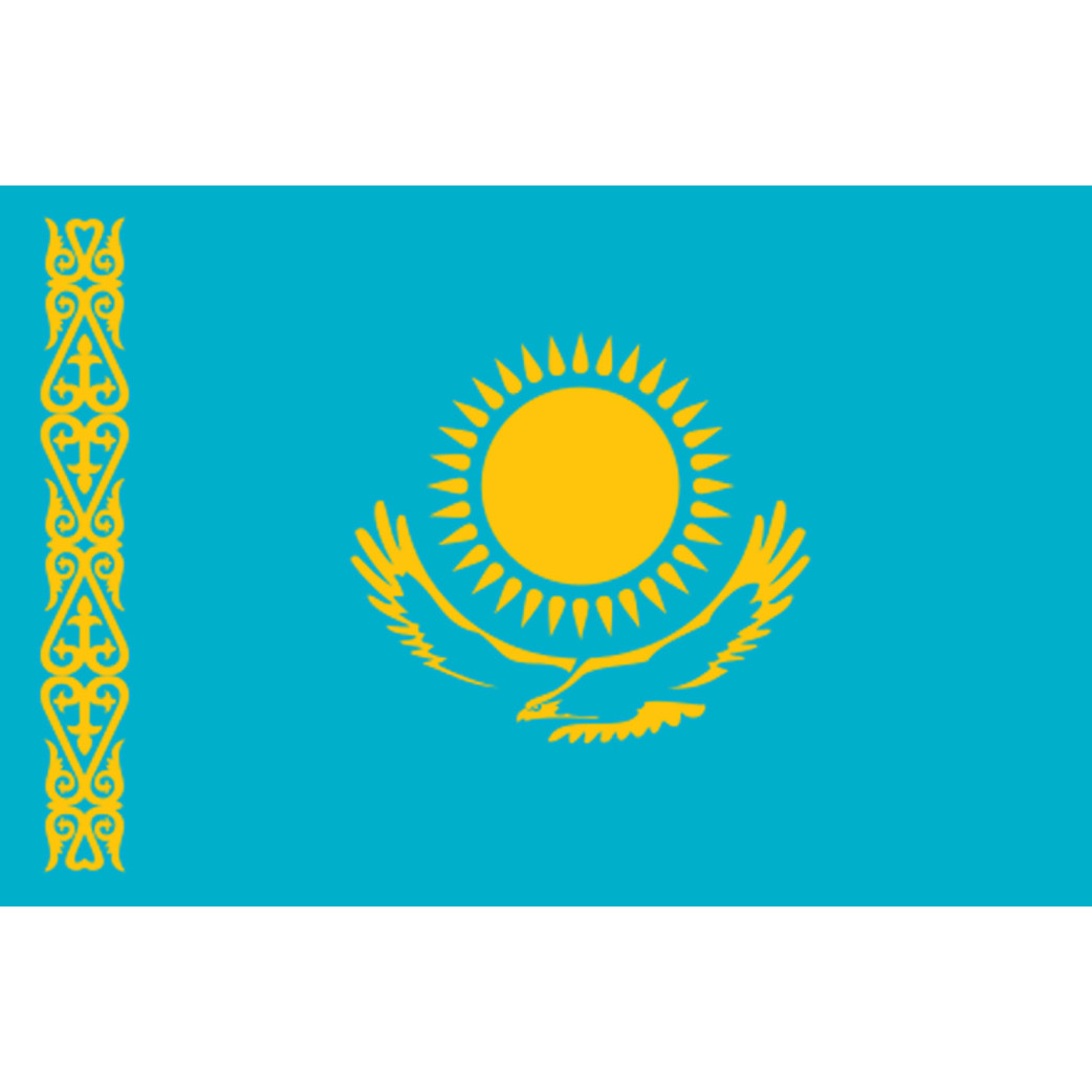 Drapeau Kazakhstan (15x10cm) - Sticker/autocollant