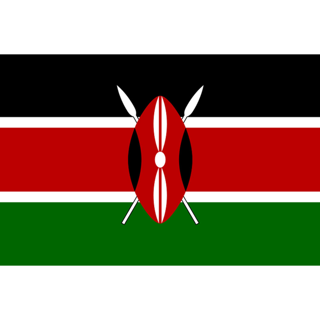 Drapeau Kenya (15x10cm) - Sticker/autocollant