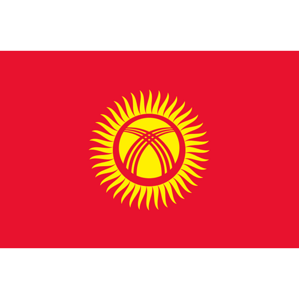 Drapeau Kirghizistan (5x3.3cm) - Sticker/autocollant