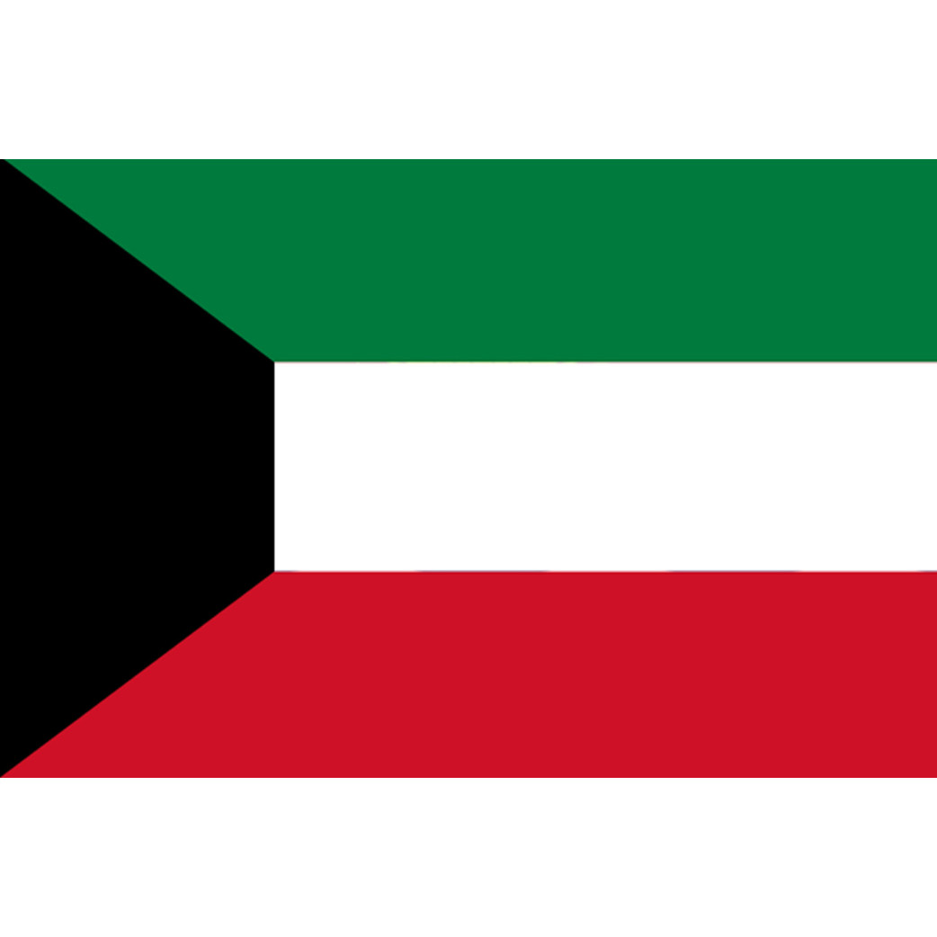 Drapeau Koweït (19.5x13cm) - Sticker/autocollant