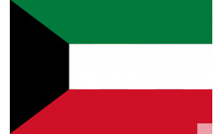 Drapeau Koweït (5x3.3cm) - Sticker/autocollant