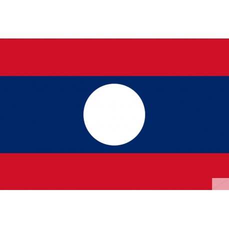 Drapeau Laos (15x10cm) - Sticker/autocollant