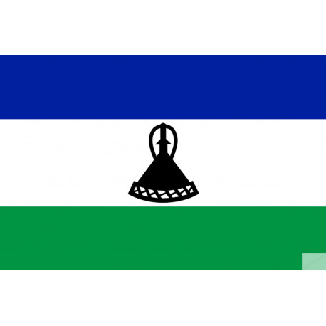 Drapeau Lesotho (15x10cm) - Sticker/autocollant
