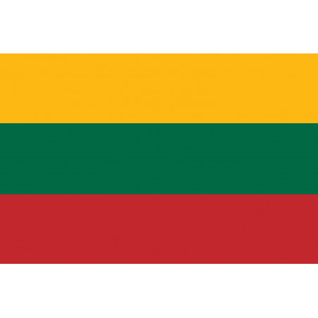 Drapeau Lituanie (15x10cm) - Sticker/autocollant