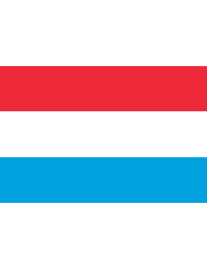 Autocollant Drapeau Du Luxembourg - 8,5 X 5,5 Cm - PVC Extérieur Résistant, Vernis UV - Pour Voiture, Camping-car, Valise - 4