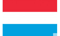 Drapeau Luxembourg (5x3.3cm) - Sticker/autocollant