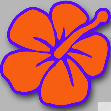 Repère fleur 5 - 15cm - Sticker/autocollant