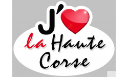 J'aime la Haute Corse (15x11cm) - Sticker/autocollant