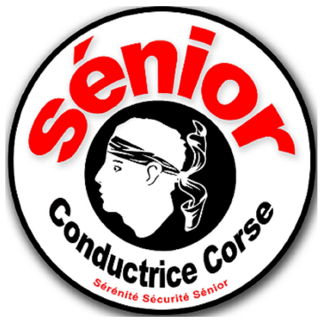 conductrice Sénior Corse (15x15cm) - Sticker/autocollant