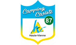 campingcariste Haute Vienne 87 - 20x15cm - Sticker/autocollant