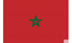 Drapeau Maroc (19.5x13cm) - Sticker/autocollant