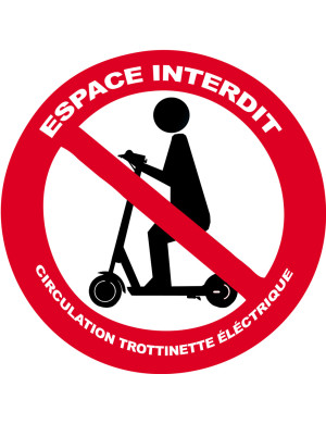 Sticker Sol 'Chariot Interdit' - Marquage Adhésif Intérieur Haute Résistance