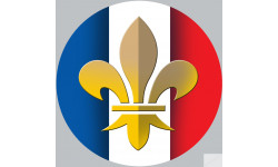 Royaliste Français (5x5cm) - Sticker/autocollant