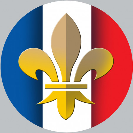 Royaliste Français (15x15cm) - Sticker/autocollant Royaliste Français (15x15cm) - Sticker/autocollant
